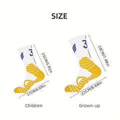 Men's Cushioned Sport Socks Basketball Compression Athletic Socks
