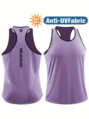 Men's UPF 50 Sun Protection Athletic Vest for Running
