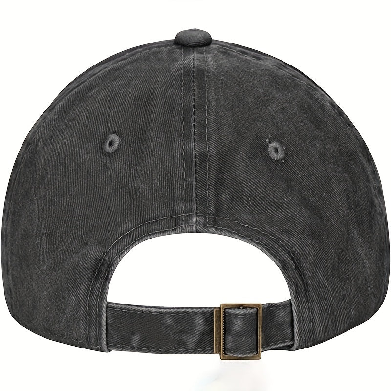 Distressed Vintage Funny Letter Print Baseball Cap Sun Protection
