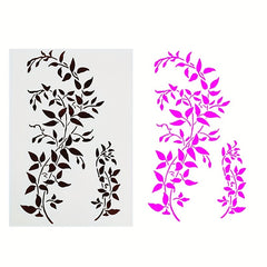 1pc Hollow Leaves Stencil Spray Painting Scrapbooking Decals Home Decor