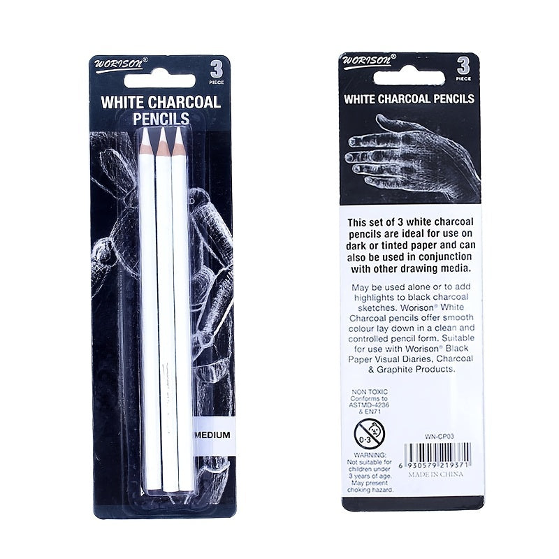 2pcs Sketch Charcoal Pen Drawing Pencil for Painting Sketch Willow Charcoal