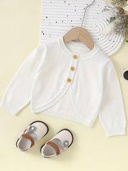 Baby Knitted Coat Toddler Girls Button Down Cardigan Top Outerwear