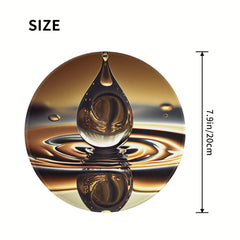 Big Drop Pattern Round Mouse Pad 20x20cm