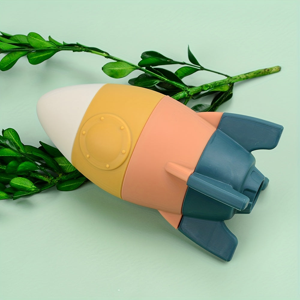 Silicone Rocket Stacking Toy for Babies