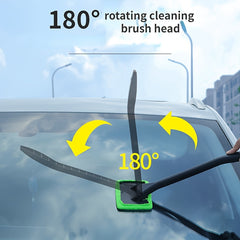 Car Front Glass Defogging Cleaning Brush Car Glass Wipe Scraping Water Artifact