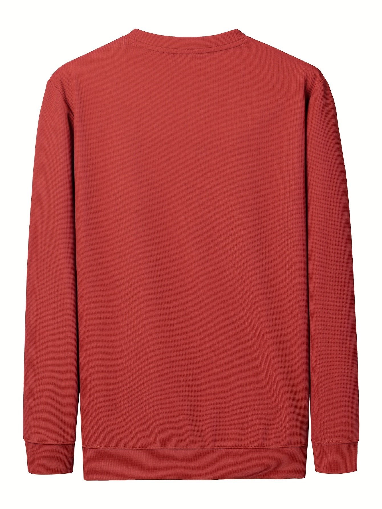 Men's Solid Crew Neck Sweatshirt Pullover for Spring Fall