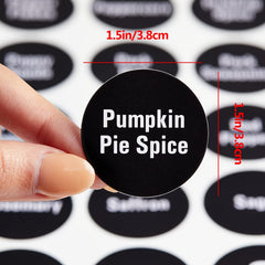 Chalkboard Spice Jar Labels Set - Kitchen Organization and Storage