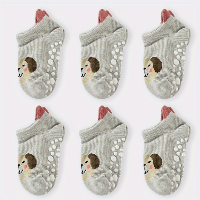 6pcs Adorable Cartoon Socks for Kids