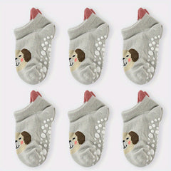 6pcs Adorable Cartoon Socks for Kids