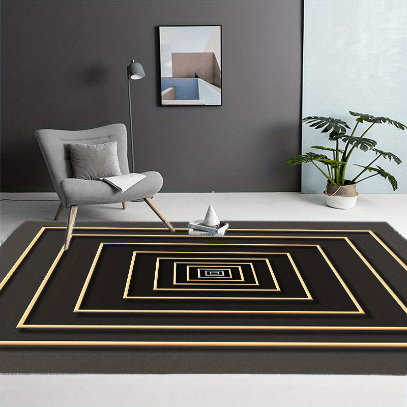 Modern Square Pattern Area Carpet Room Decor Home Decor