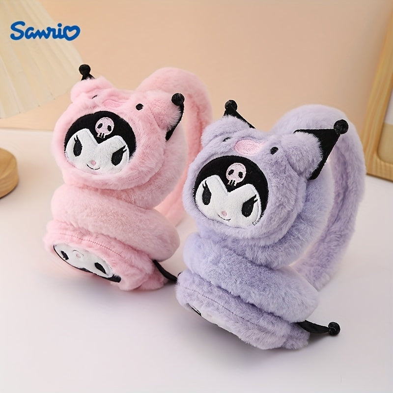 Kuromi Winter Earmuff Soft Ear Warmer Cartoon Stylish Outdoor Ear Cover