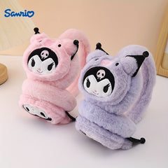 Kuromi Winter Earmuff Soft Ear Warmer Cartoon Stylish Outdoor Ear Cover