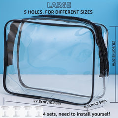 3pcs Clear Bogg Beach Bag Zipper Insert Cosmetic Organizers