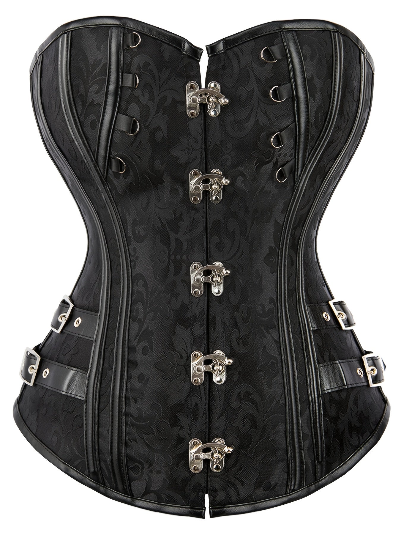 Gothic Corset Women's Plus Jacquard Overbust
