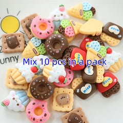 Animal Ear Hair Accessories Cake Ice Cream Keychain