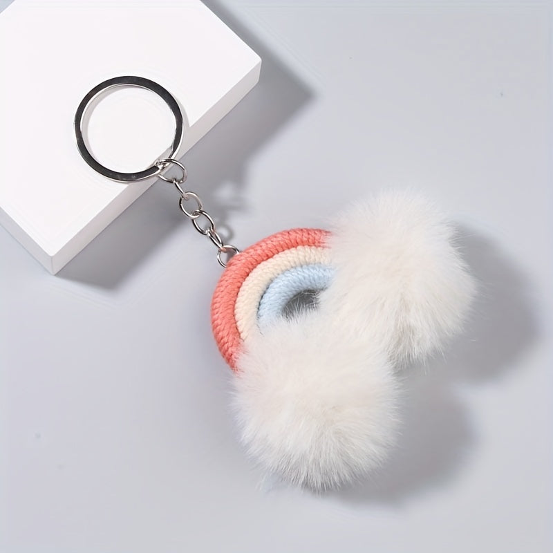 Rainbow Key Rings For Girls - Novel Bag Keychain