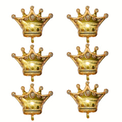 Mini Crown Foil Balloons Princess Prince Golden Air Ballon Wedding Birthday