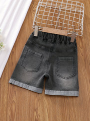 Girls Ripped Comfortable Denim Shorts for Summer