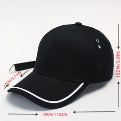 Striped Baseball Cap for Men and Women - Outdoor Sun Protection