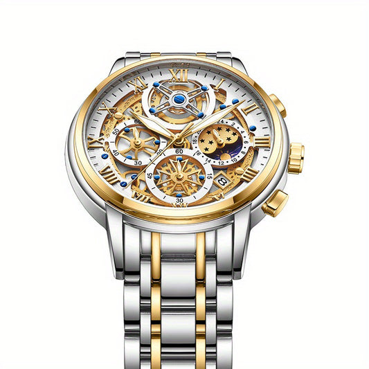LIGE Golden Boys Watches Steel Student Bracelet Wrist Waterproof Relogio