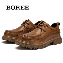 Men's Leather Classic Loafer Shoes Casual Outdoor Footwear