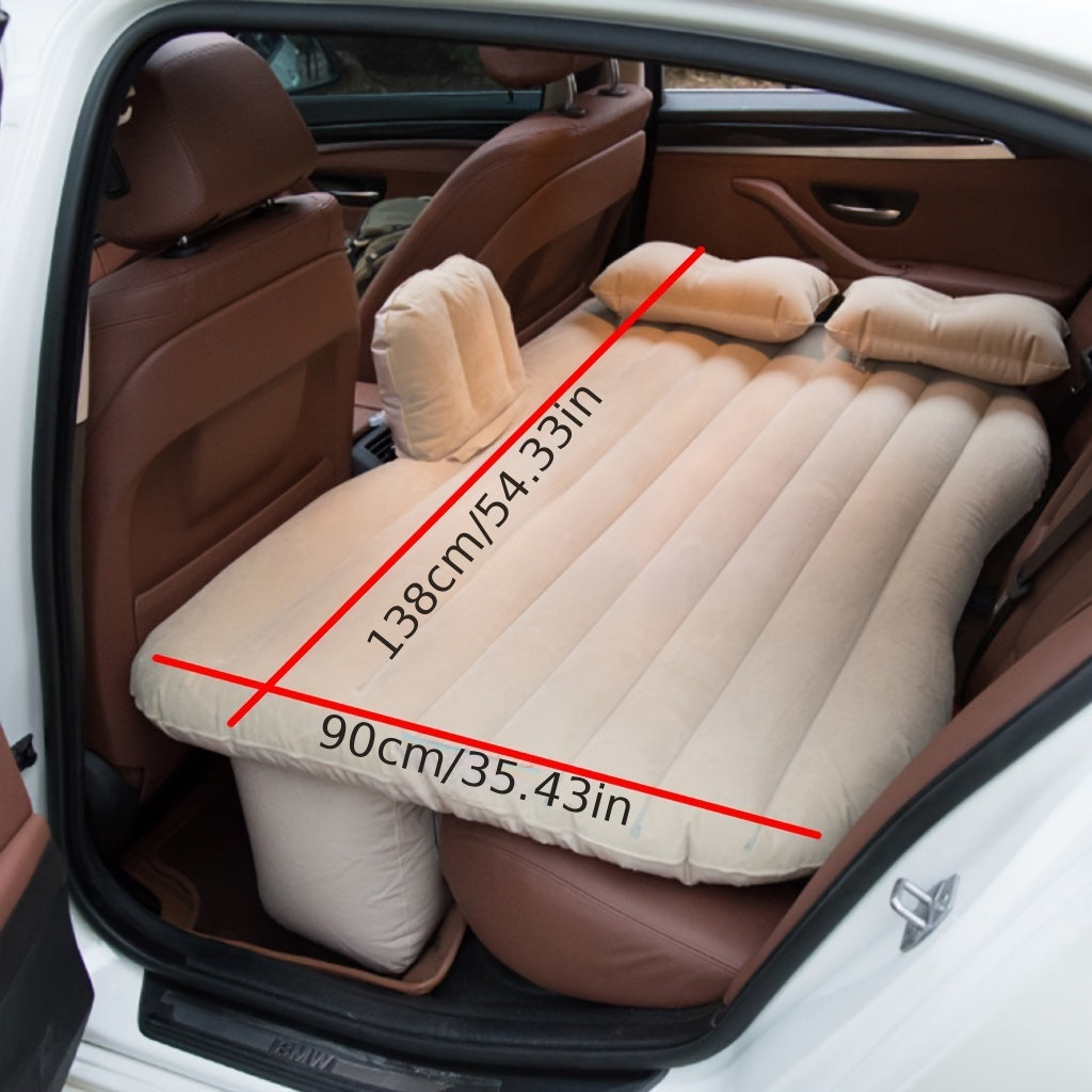 Car Inflatable Bed Rear Sleeping Pad Mattress Seat Air Cushion Suv Travel