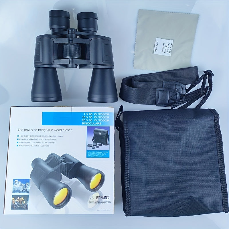 10x50 Compact Binoculars HD Portable for Bird Watching Travel