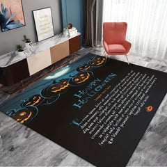 Non Slip Halloween Carpet Gothic Dark Floor Mat