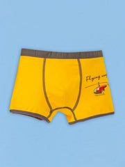 5pcs Boy's Cotton Boxer Briefs Dinosaurs Print Elastic Waist Shorts