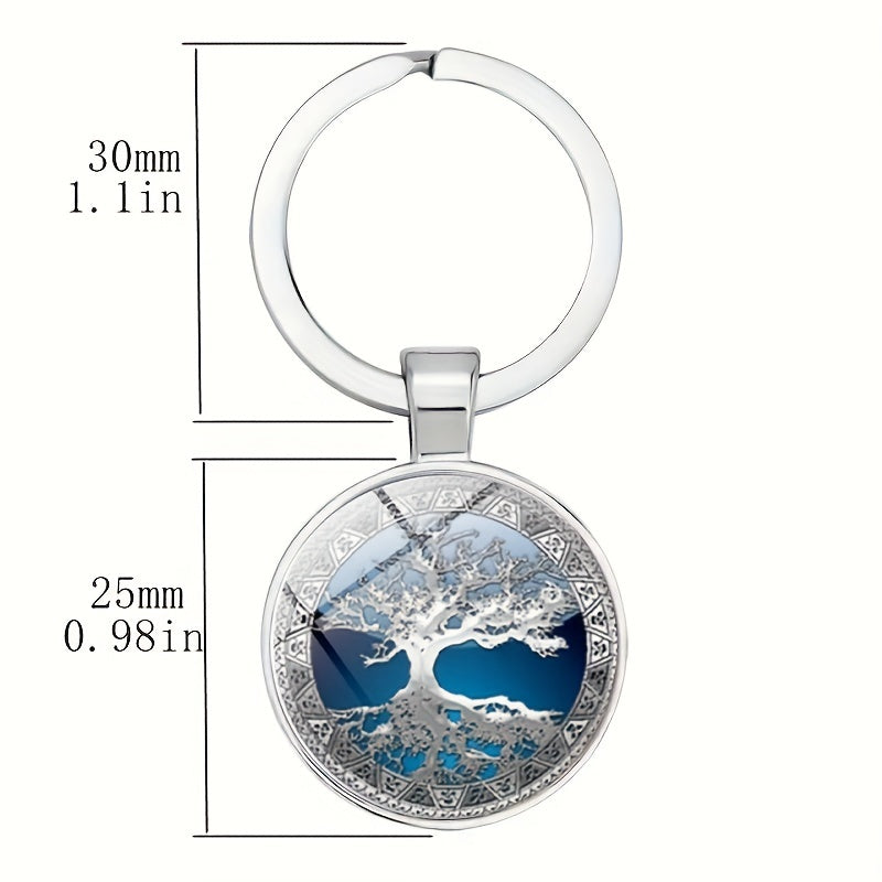 Vintage Life Tree Keychain For Boys Bag Accessories