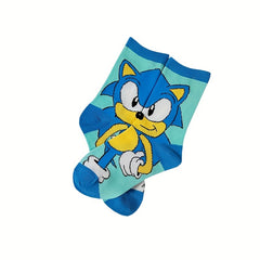 5 Pairs Boys Cartoon Character Crew Socks Fun Kids Socks