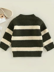 Casual Girls Round Neck Knitted Pullover Top