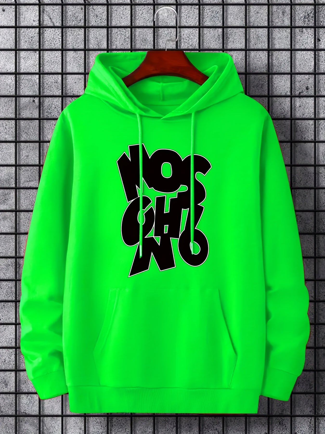 Letter Print Hoodie Hoodies For Men Men's Casual Graphic Pullover Hooded