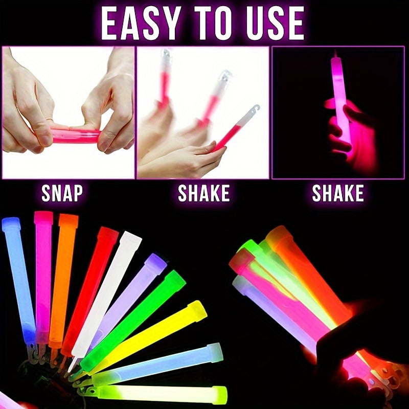 8pcs Fluorescent Sticks Emergency Lights Party Supplies 15 6in Neon Light