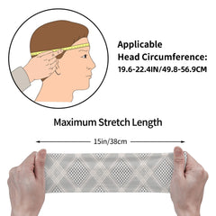 Signature Check Plaid Headband, Breathable & Comfy Fit for Sport & Casual Wear