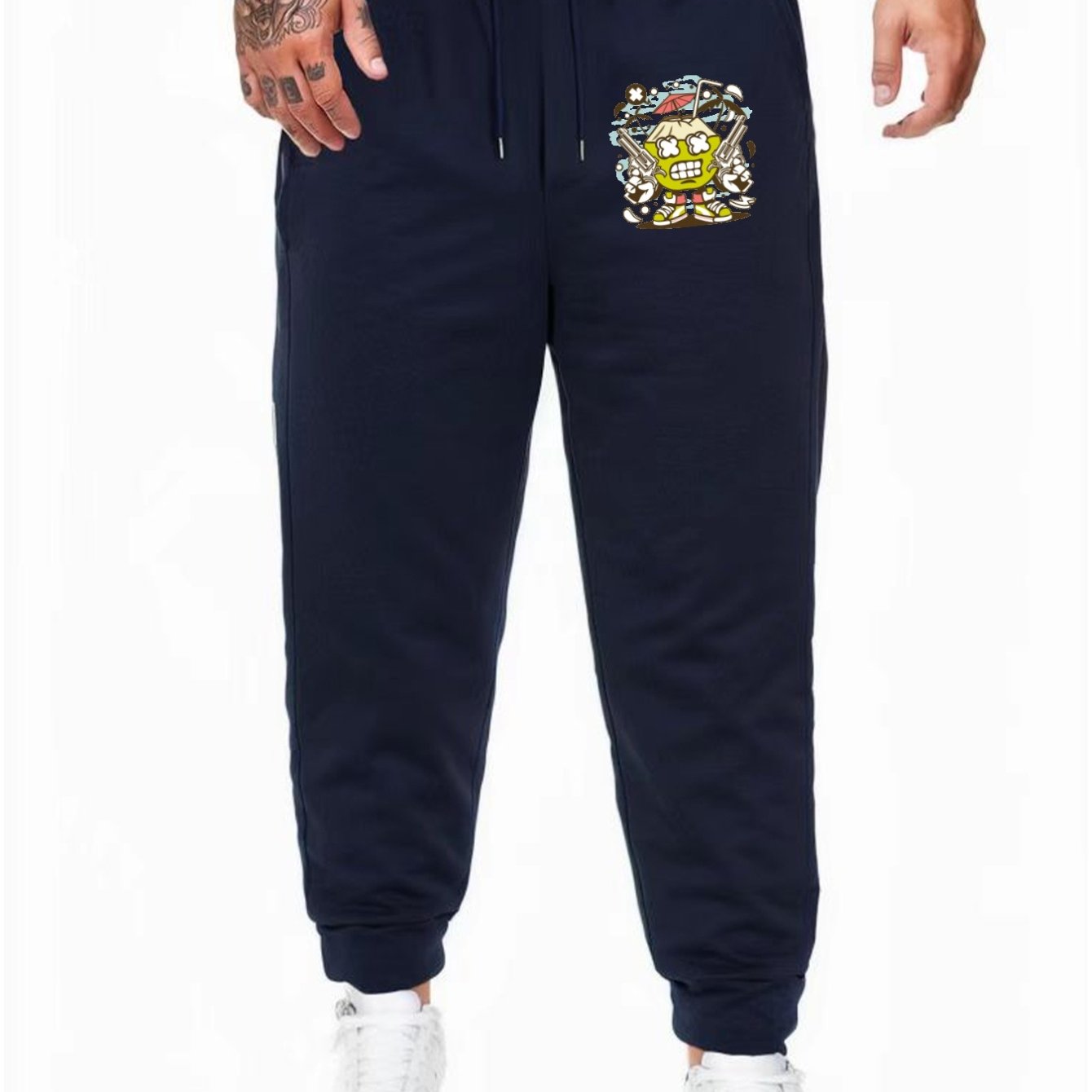 Coconut Comfy Drawstring Joggers Men's Casual Loose Fit Pants