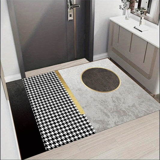 Abstract Modern Area Rugs Soft Light Dirty Resistant Geometric Pattern Mat