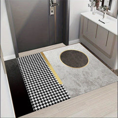 Abstract Modern Area Rugs Soft Light Dirty Resistant Geometric Pattern Mat