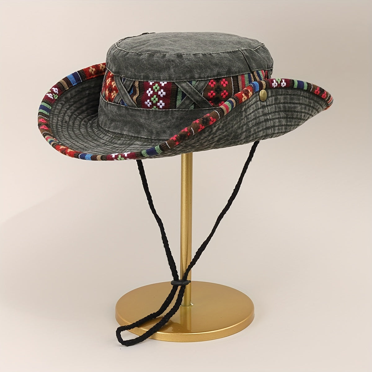 Vintage Distressed Boonie Hat Outdoor Fishing Sun Hat
