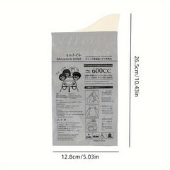 4pcs Car Toilet Emergency Urine Bag Disposable Outdoor Camping Toilet