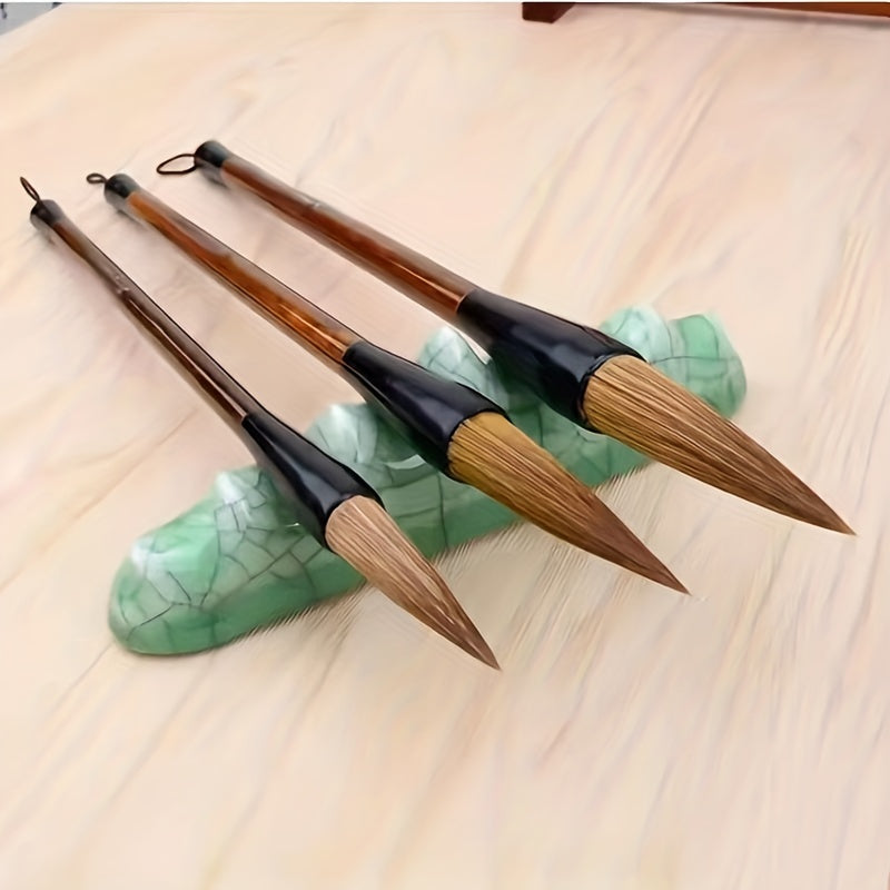 3pcs Chinese Calligraphy Brush Pen Set Art Supplies Painting Students