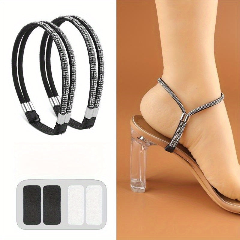 Elastic High Heels Shoe Straps Anti Drop Heel Straps Replacement
