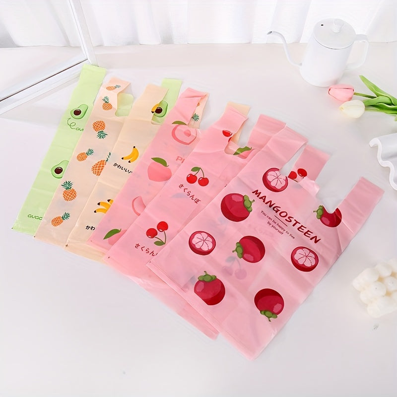 20pcs Portable Plastic Bag Shopping Net Food Packaging
