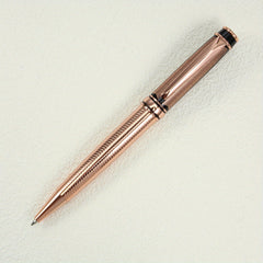 Engraved Metal Ballpoint Pen with 1.0mm Refill - Rose Design
