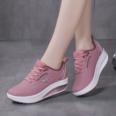 Women's Thick Bottom Travel Walking Shoes Breathable Non slip Sport Shoes