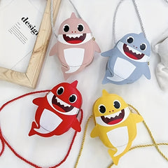 Shark Shape Crossbody Bag Mini Shoulder Bag Coin Purse For Girls