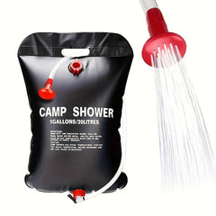 20L Solar Portable Camping Shower Bag with Hose & Shower Head