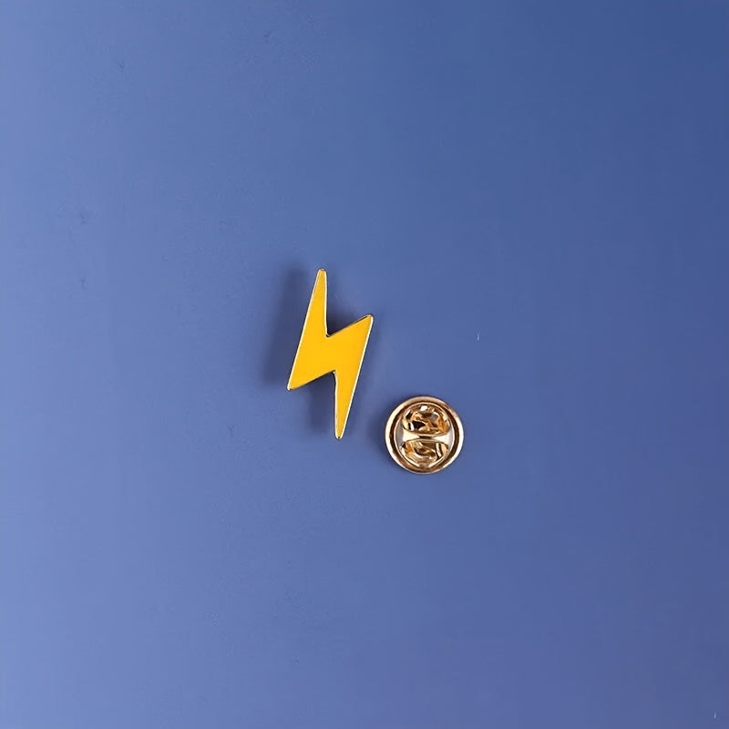 Sparkling Lightning Brooch for Kids Clothing Accessory