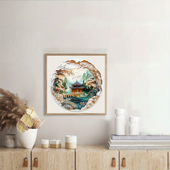 Intricate Mountain Landscape Wooden Puzzle