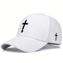 Men's Water Drop Cross Baseball Cap Adjustable Hat